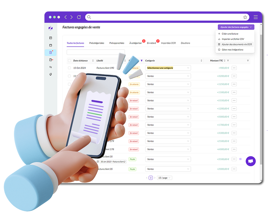 Import des factures d'engagement zenfirst tréso