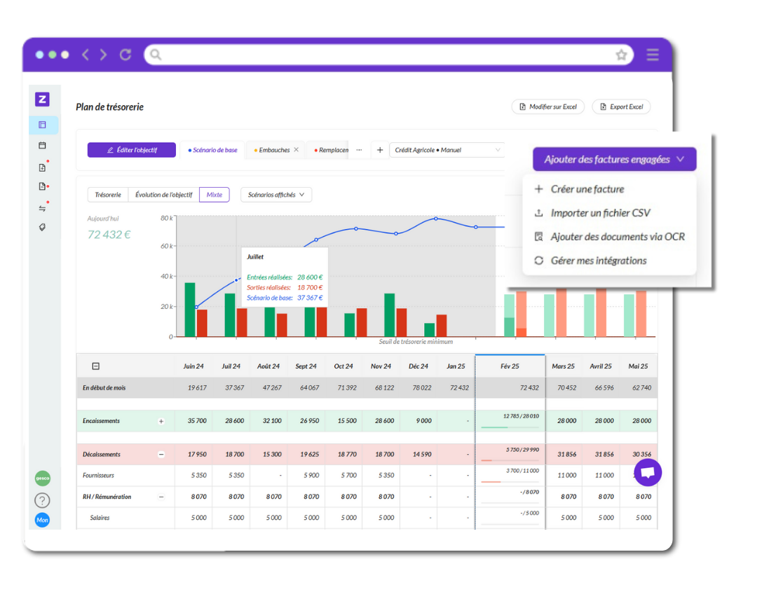 importer des factures dans zenfirst tréso